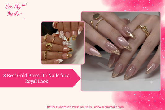 8 Best Gold Press On Nails for a Royal Look