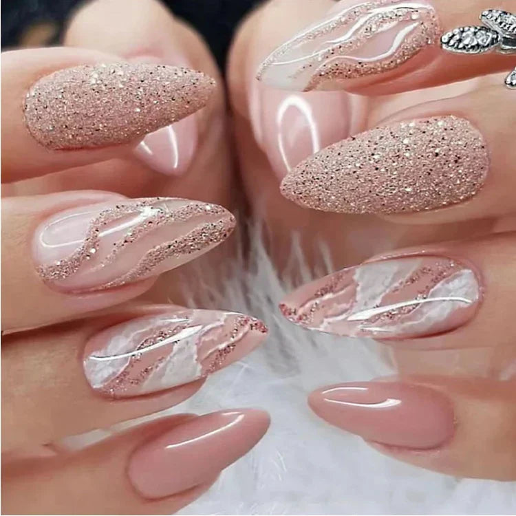 Top Glitter Press On Styles for Trending Nails 2026