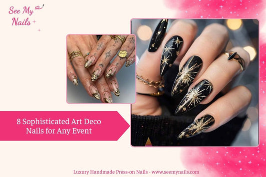 8 Sophisticated Art Deco Nails for Any Event