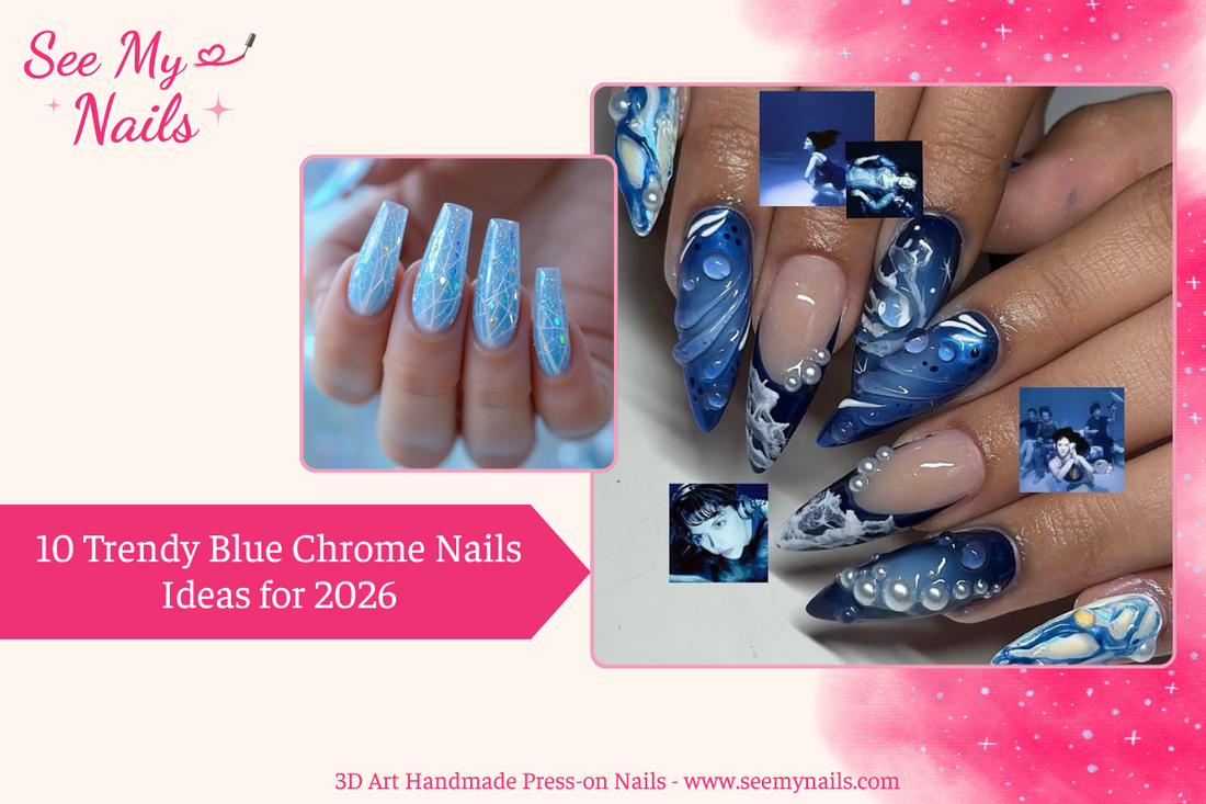10 Trendy Blue Chrome Nails Ideas for 2026