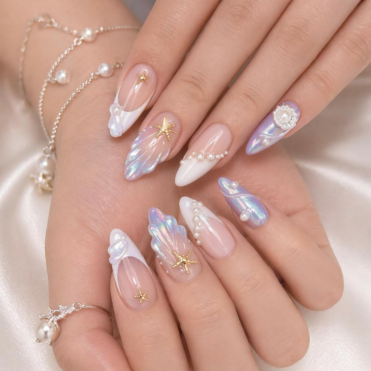 Chrome Press-On Nails