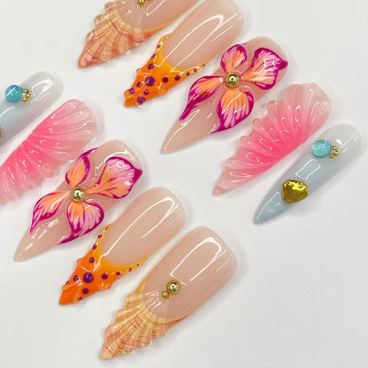 Flower Seashell French 3D