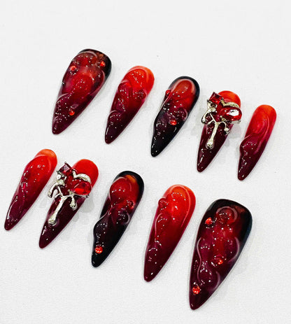 3D Gothic Rose Ombre