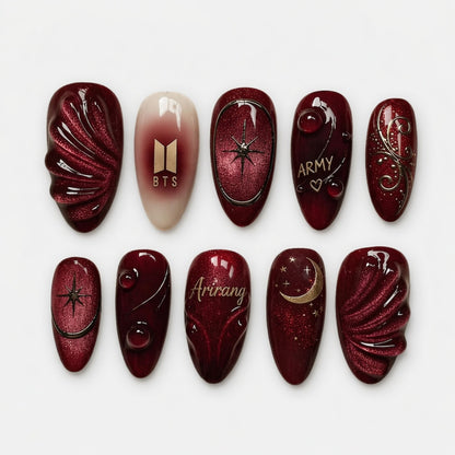 BTS-red-luxury-3D-gem-arirang-see-my-nails