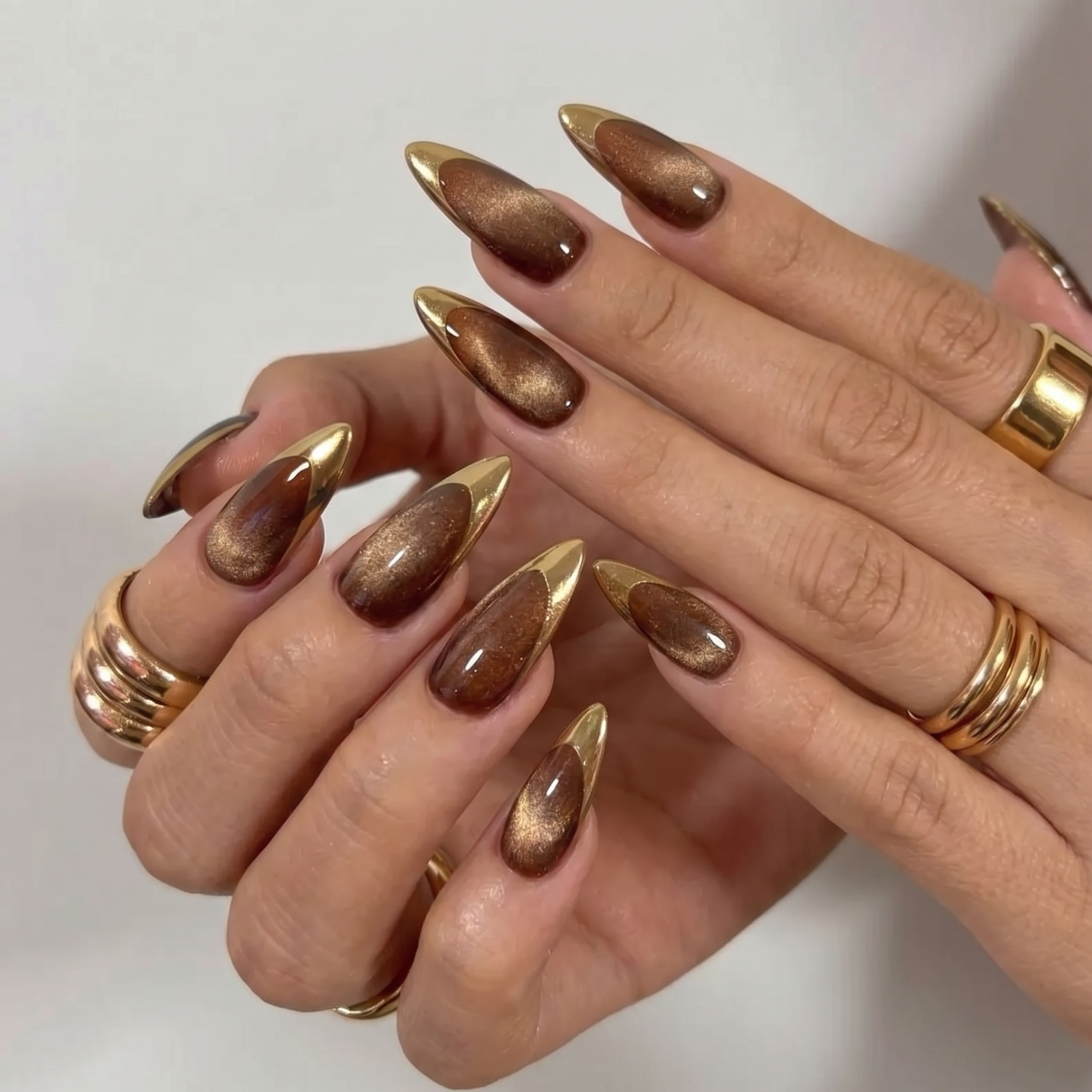 Chrome-gold-french-tip-nails