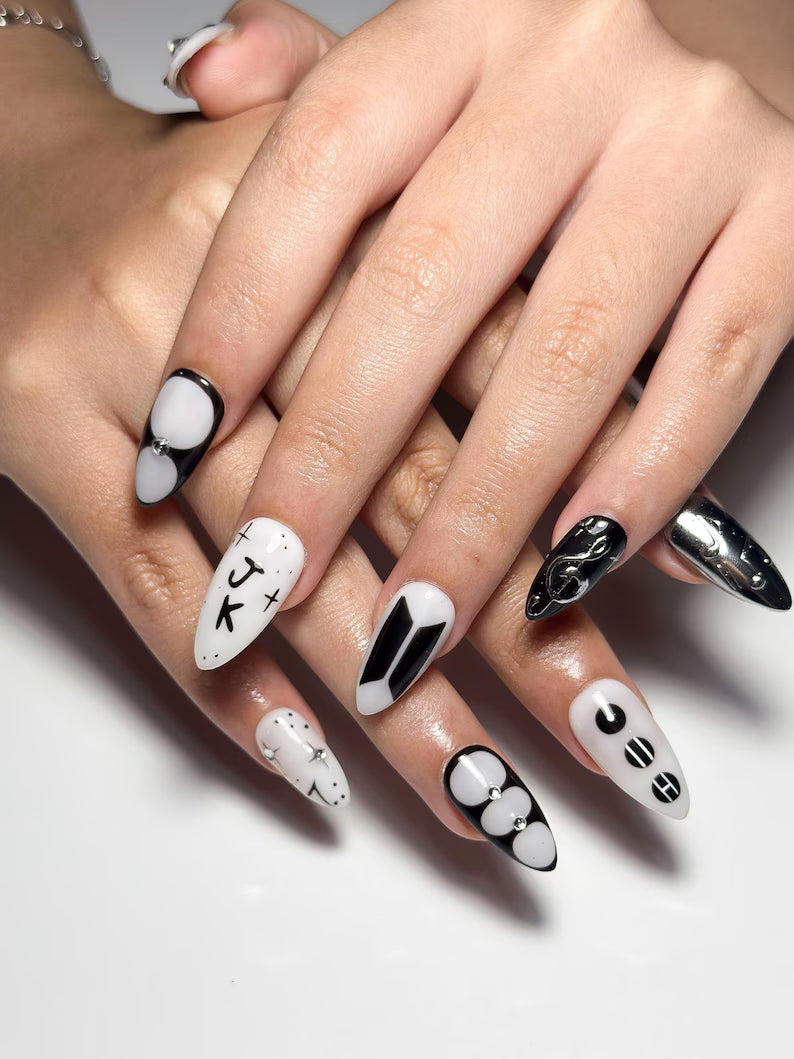 Black White K-Pop Coquette