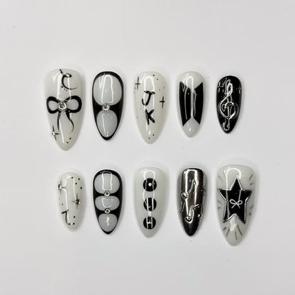 black-white-k-pop-coquette-see-my-nails