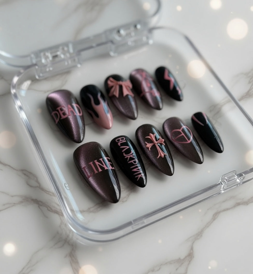 blackpink-deadline-press-on-nails
