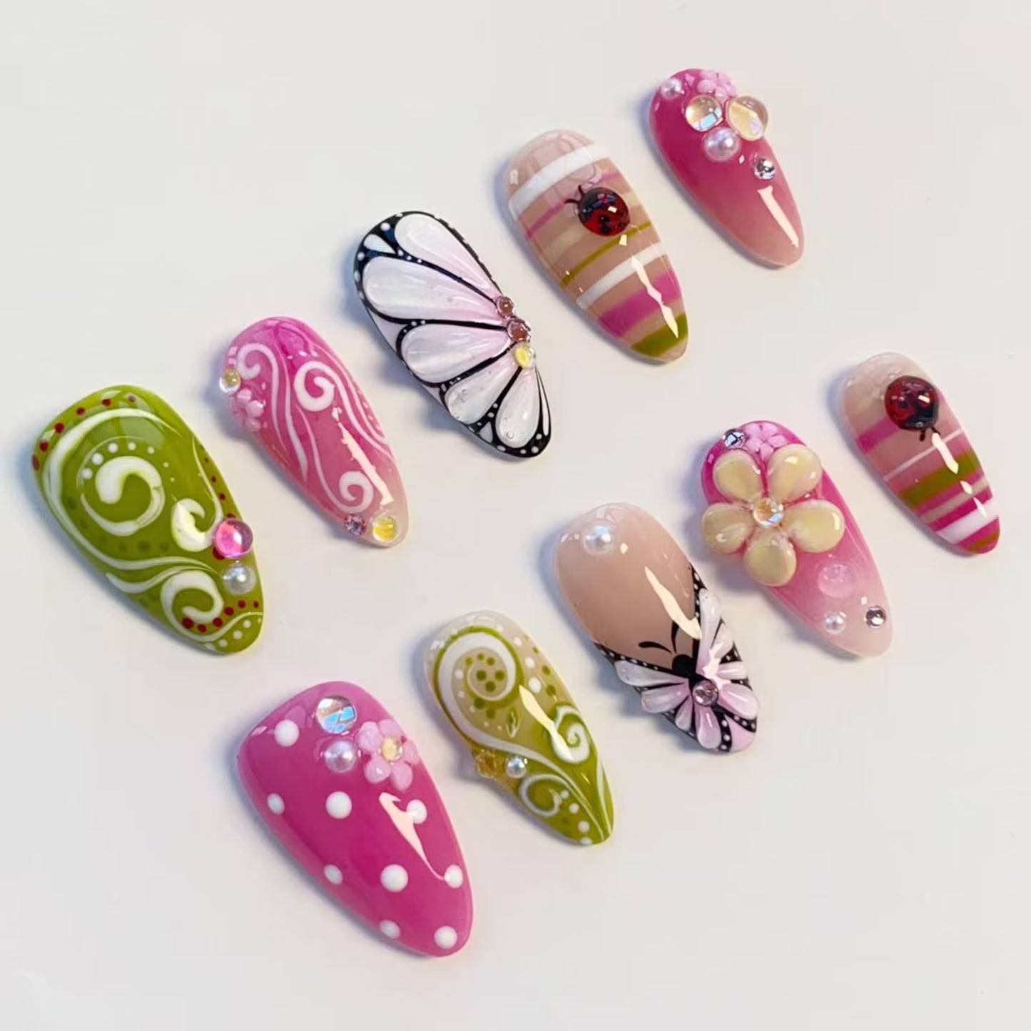 Whimsical Butterfly Ladybug Garden