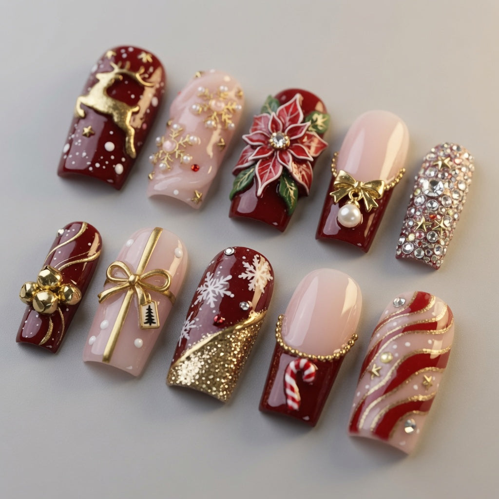 christmas-reindeer-festive-christmas-nails