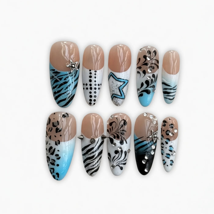 edgy-blue-zebra-star-see-my-nails