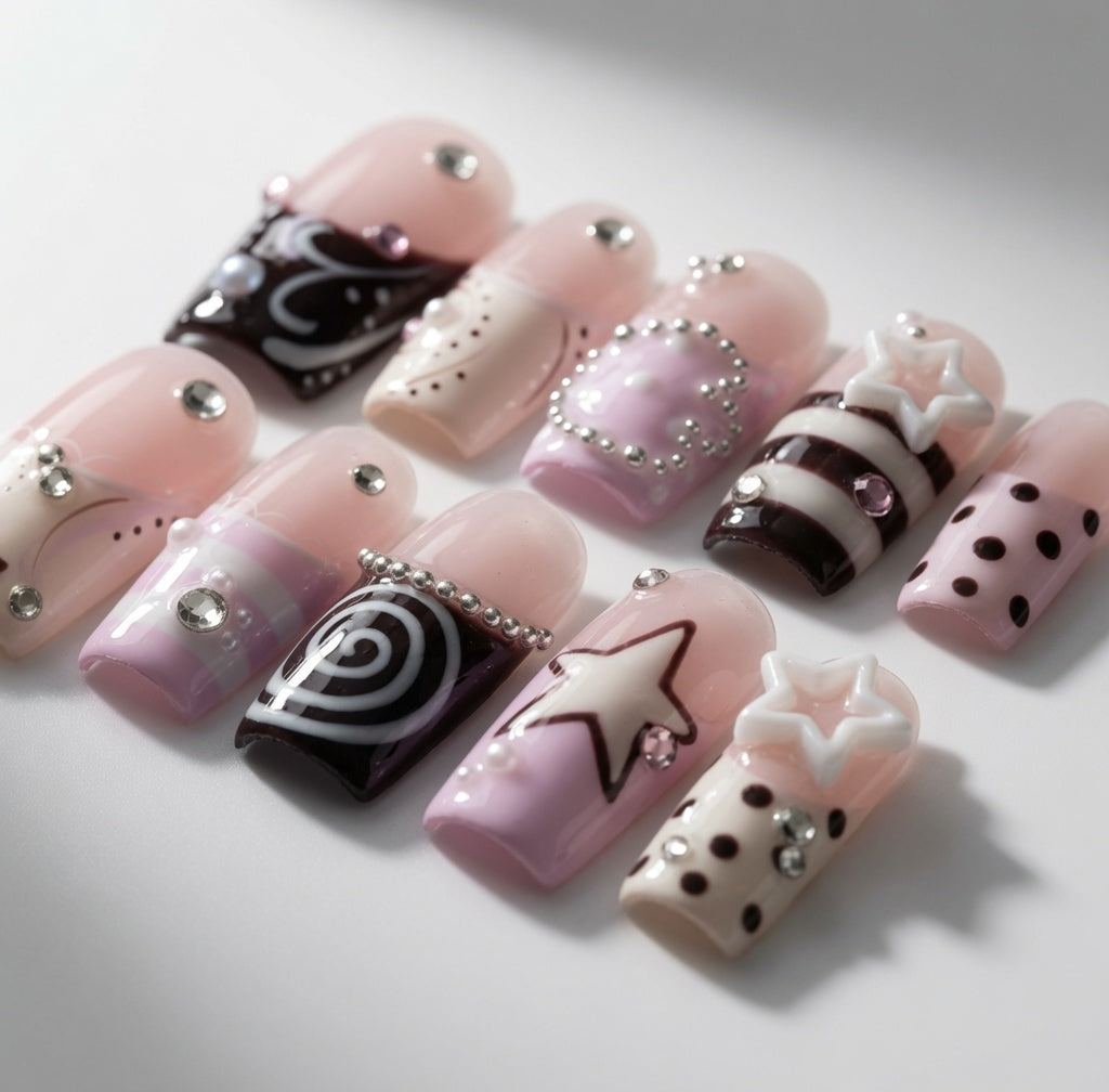 elegant-glitter-accent-french-tip-nails