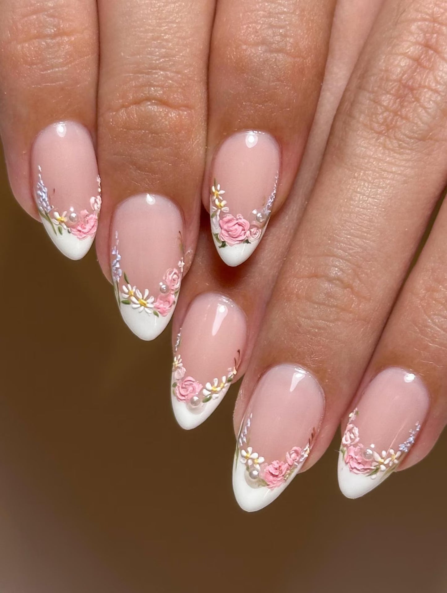 Pink And White Garden French