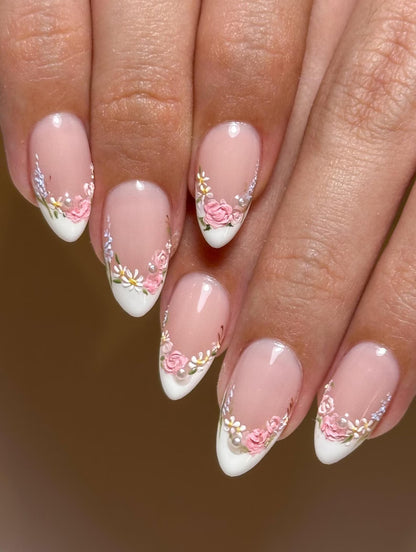 Pink And White Garden French