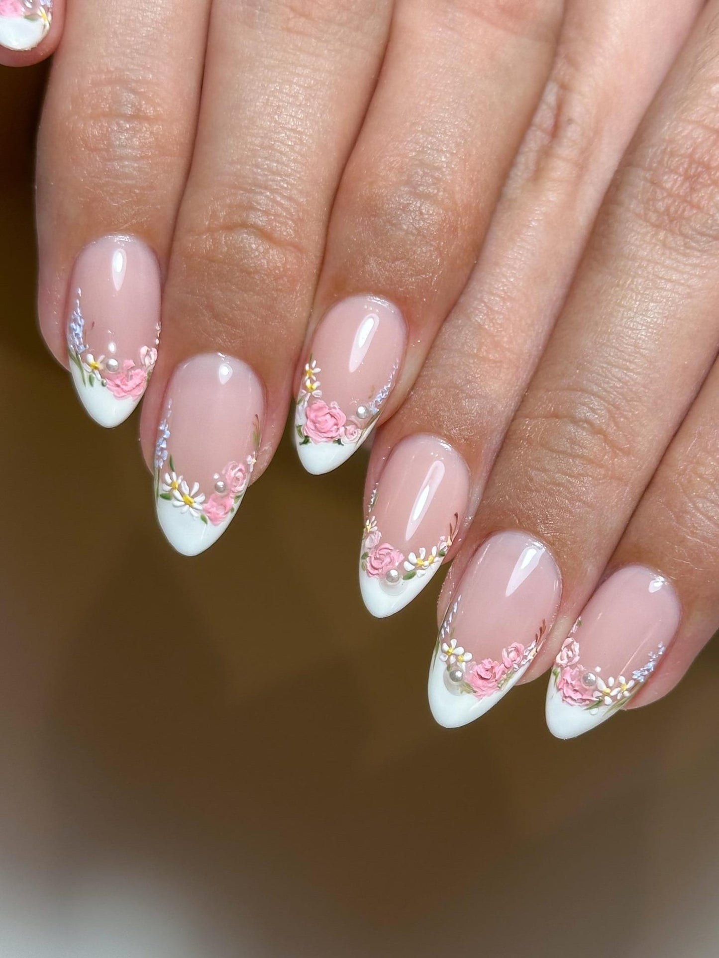 Pink And White Garden French