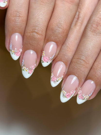 Pink And White Garden French