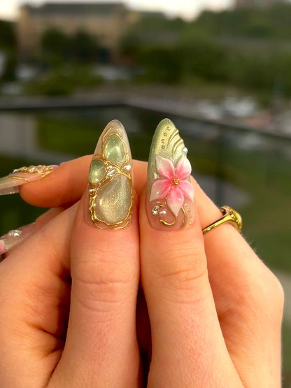 Enchanted Garden Gold Floral