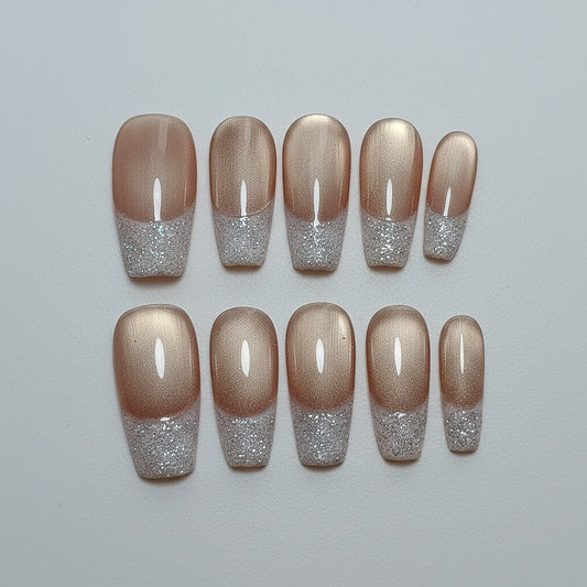 Champagne Glitter French