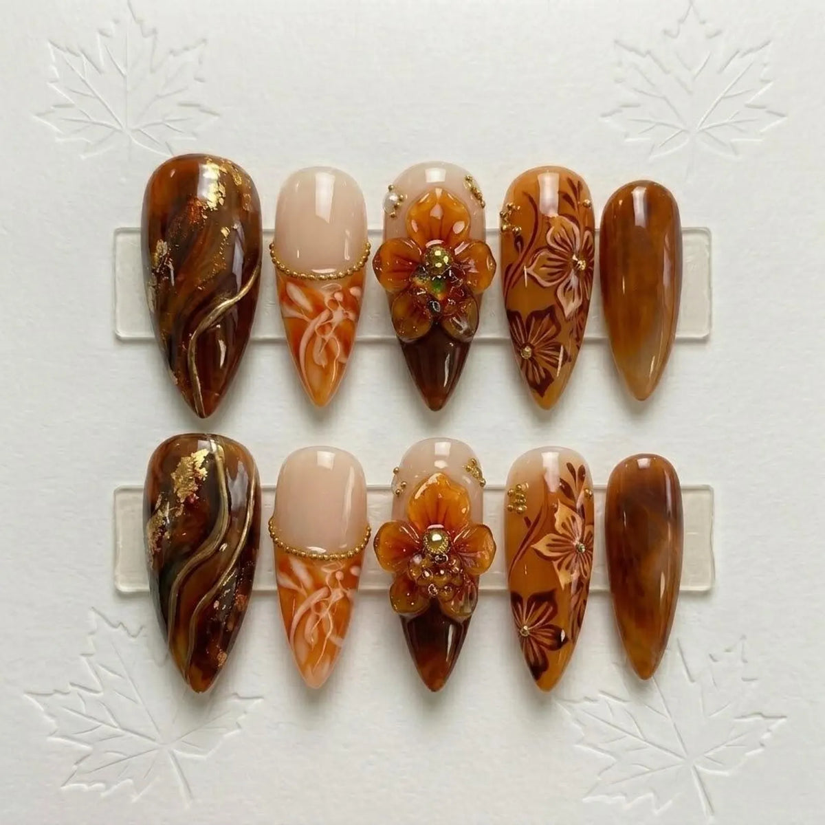 Amber Floral Marble