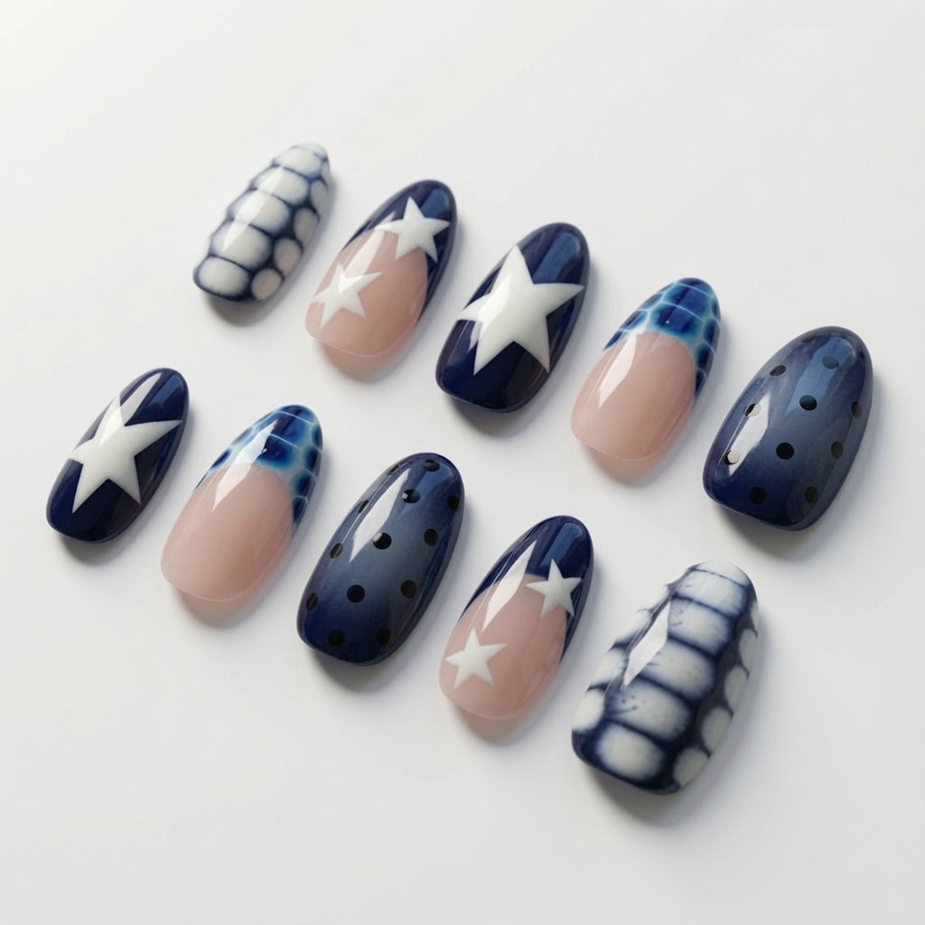 navy-nude-starry-chic-nails