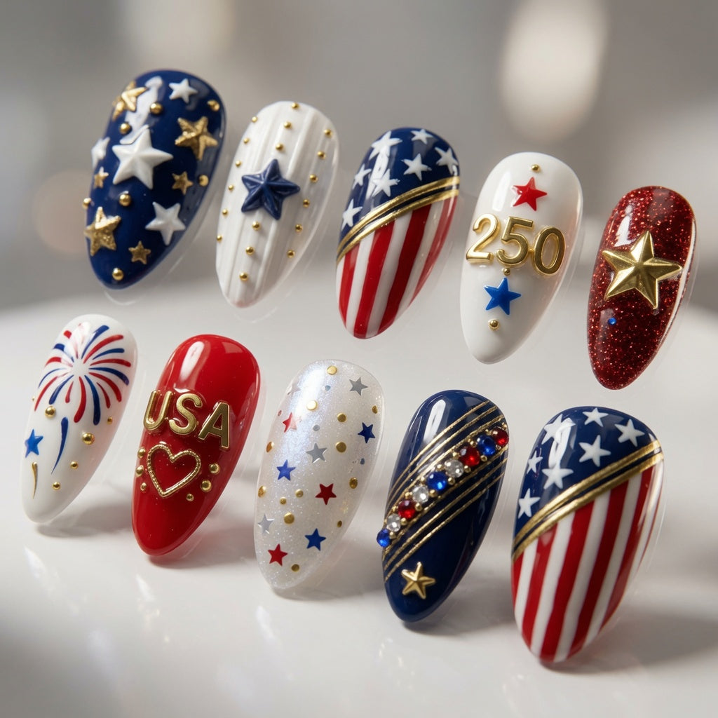 patriotic-usa-stars-stripes-vacation-nails