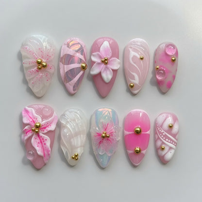 pink-floral-seashell-see-mynails