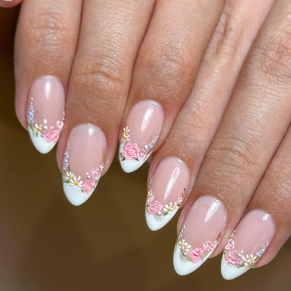 pink-rose-pearl-bridal-nails