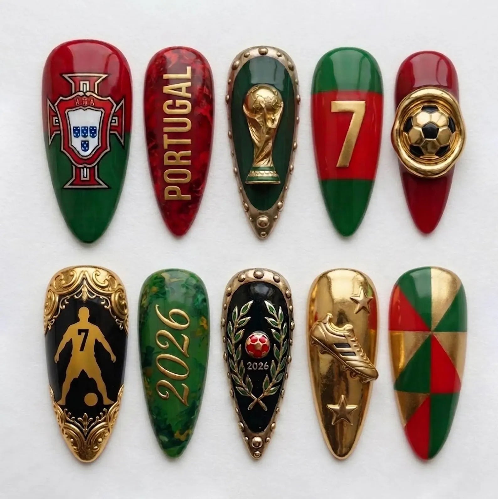 portugal-world-cup-press-on-nails