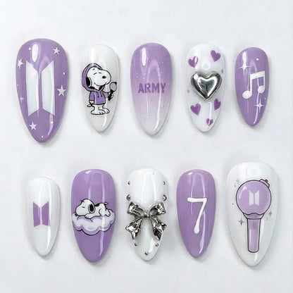 purple-BTS-snoopy-fan-art-see-my-nails