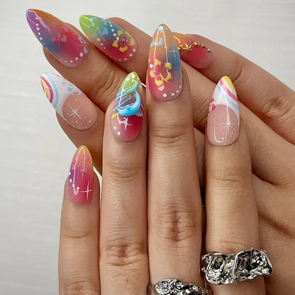 rainbow-tropical-floral-dolphin-see-my-nails