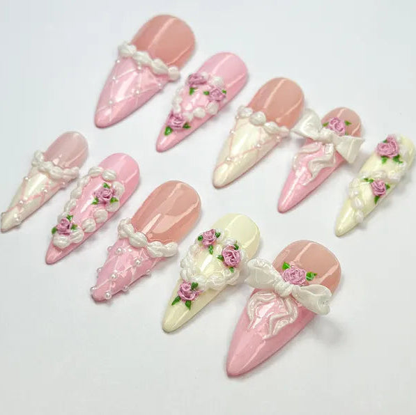 romantic-pink-white-vantage-nails