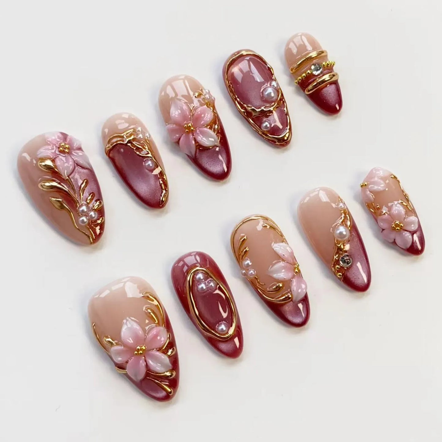 rose-gold-press-on-nails