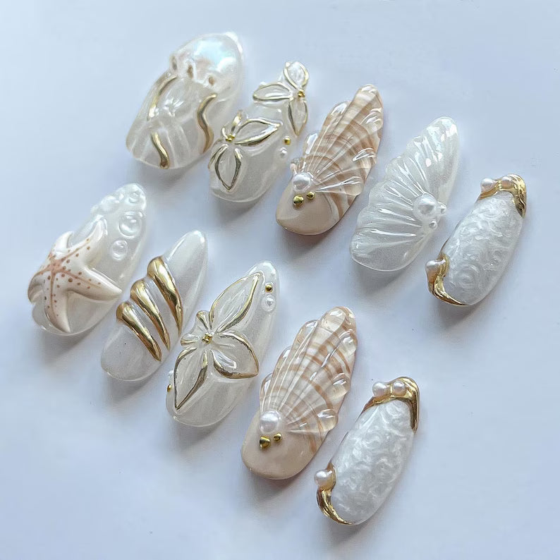 seashell-beach-press-on-nails