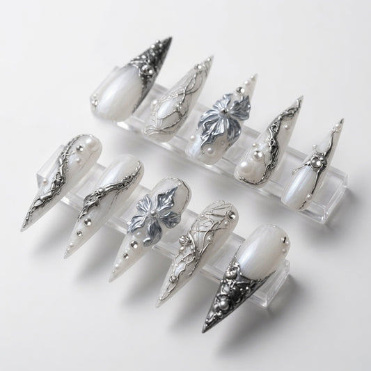silver-floral-vine-see-my-nails