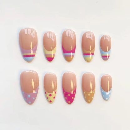 Pastel Stripe Polka Dot