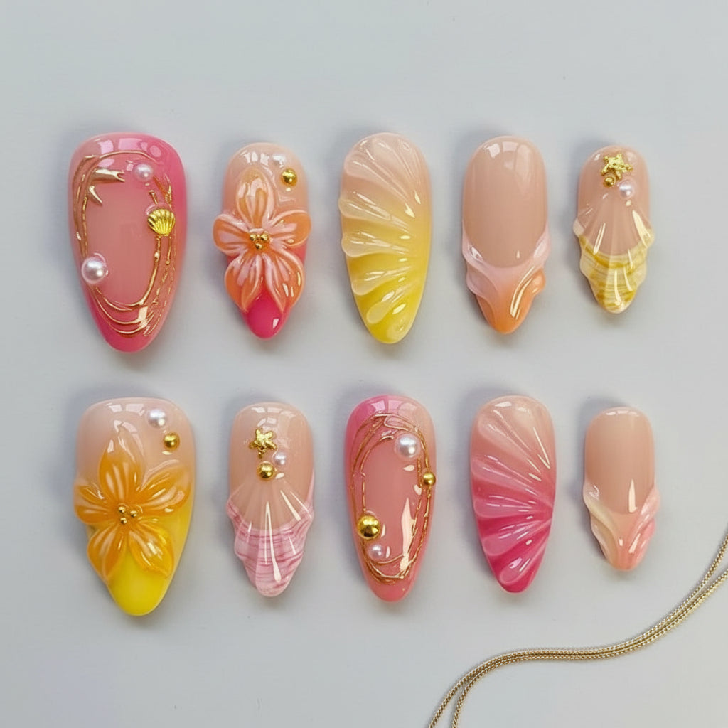 tropical-sunset-floral-see-my-nails