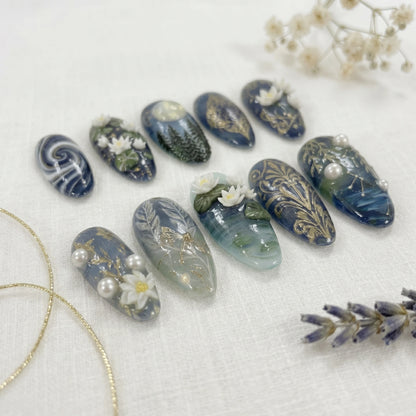 water-lily-moon-press-on-nails