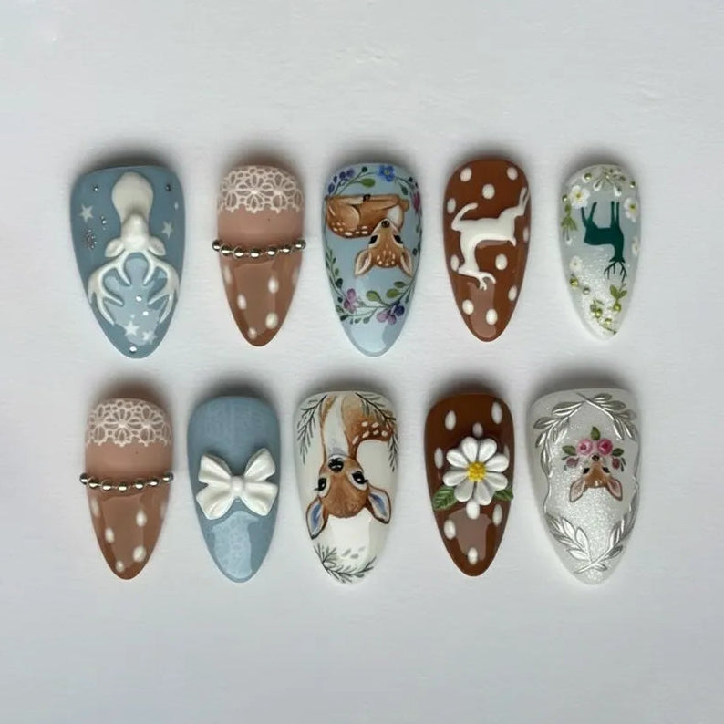 woodland-deer-floral-see-my-nails