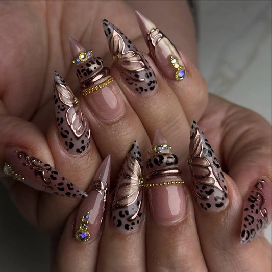 Rose Gold Leopard